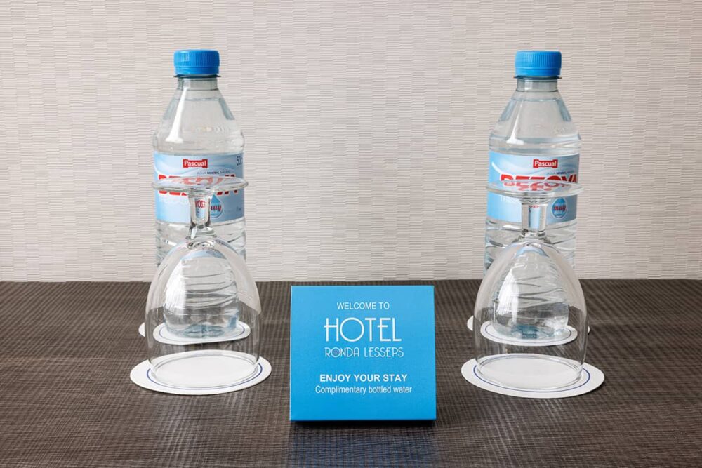 image of complimentary water